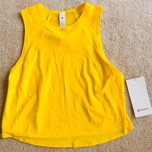 lululemon athletica sculpt cropped tank yellow - 6